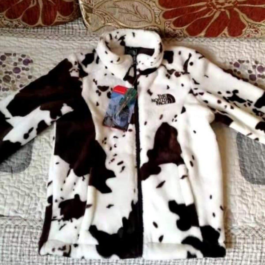 cow print north face jacket 1758810150