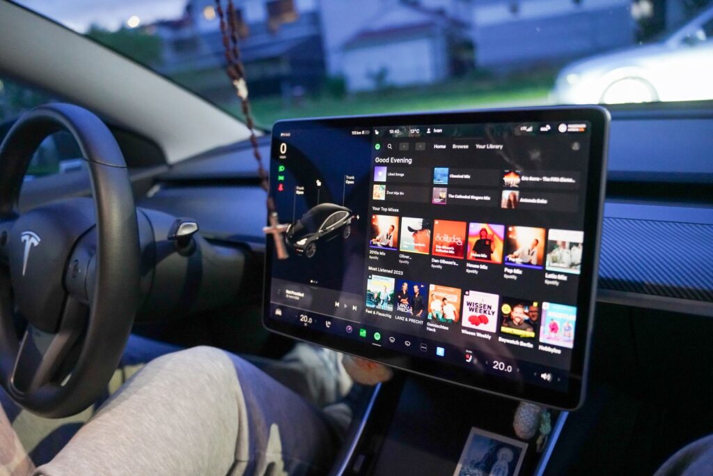 flying Tesla Roadster